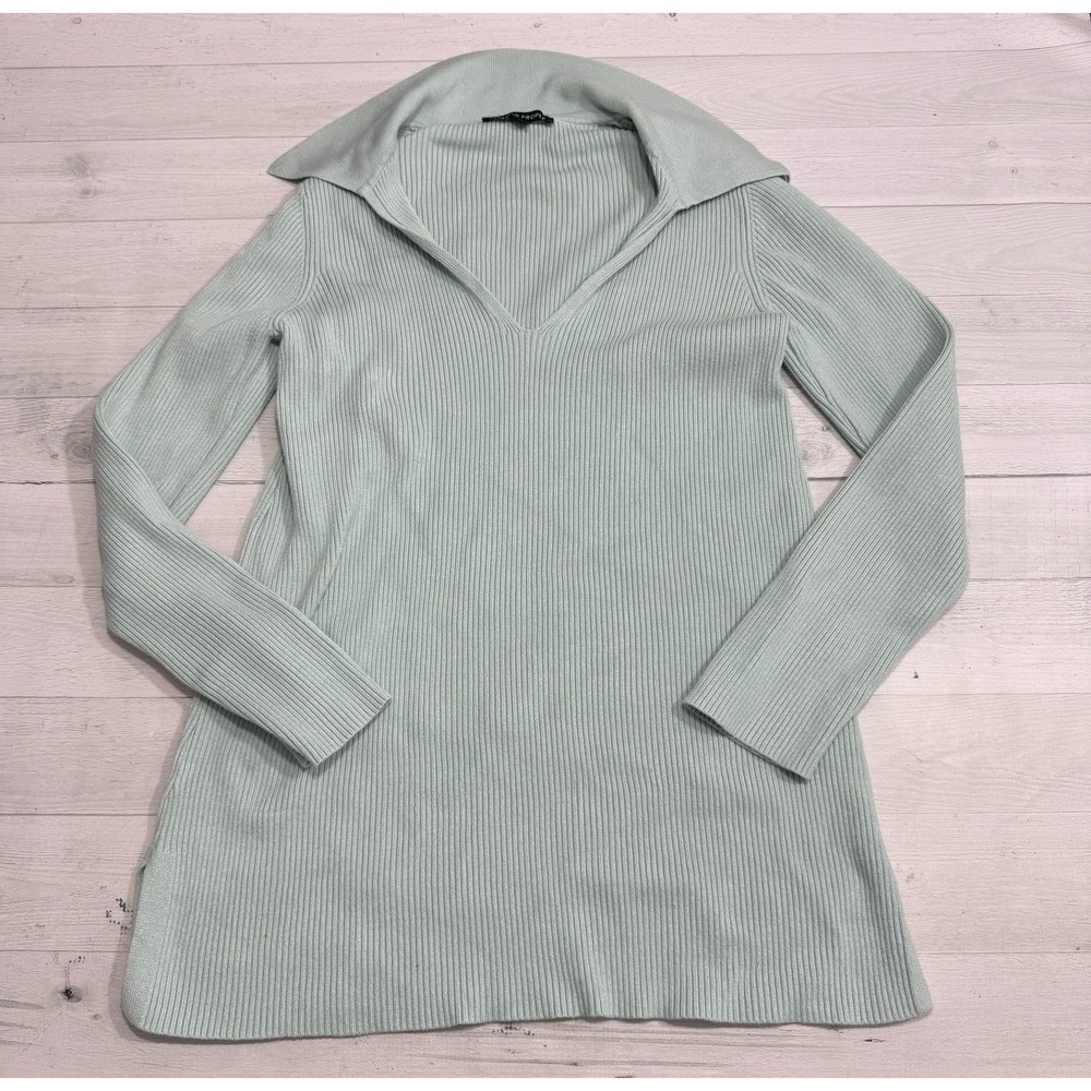 Boston Proper Ribbed Collar Tunic Sweater Womens size‎ small
